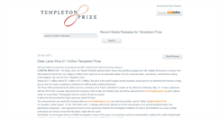 Desktop Screenshot of news.templetonprize.org