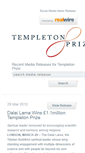 Mobile Screenshot of news.templetonprize.org
